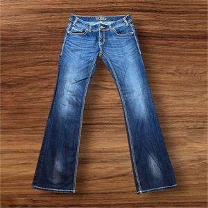 Rock and Roll Original Low Rise Western Rodeo Cowgirls Jeans Women Size 30x36